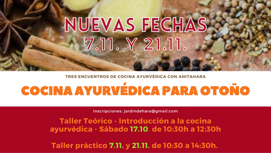 Cocina Ayurvédica para otoño | JARDIN DE HARA